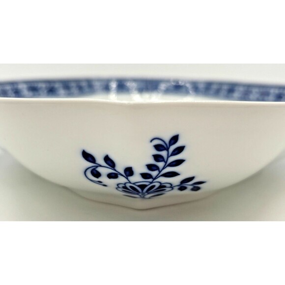 Hutschenreuther Serving Bowl Dish Blue Onion Design Scalloped Rim Germany VTG - Picture 15 of 16